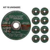 10 unidades disco de corte grosso 4/1/2 aço esmerilhadeira