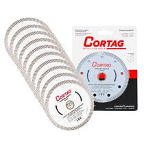 10 Unidades do Disco de Corte CORTAG Porcelanato Turbo Diamantado 110mm x 20mm 4.3/8 x 13/16 10 Unidades do Disco de Corte CORTAG Porcelanato Turbo Diamantado 110mm x 20mm 4.3/8 x 13/16