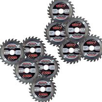 10 unidades do Disco Uzzy Demolidor para Serra Circular 4 ⅜ ou 110mm com 24 Dentes para Cortar Madeira 10 unidades do Disco Uzzy Demolidor para Serra Circular 4 ⅜ ou 110mm com 24 Dentes para Cortar Madeira