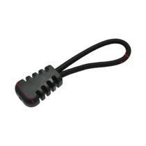 10 unidades/pacote zíper puxa cabo termina cinta lariat preto para acessórios de vestuário