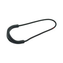 10 unidades/pacote zíper puxa cabo termina cinta lariat preto para acessórios de vestuário