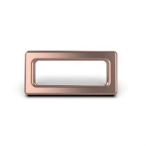 10 unidades - Passante Retangular Zamac Banho 17mm x 8mm 10 unidades - Passante Retangular Zamac Banho 17mm x 8mm