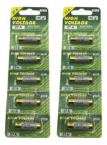 10 unidades Pilha Bateria 27a 12v Controle Alarme Portão