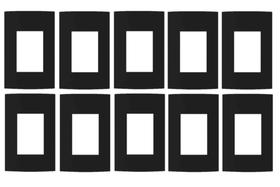 10 unidades Placa 4x2 3 Postos Ebony Clean Margirius 14451