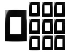 10 unidades Placa 4x2 3 Postos Ebony Margirius 15913 10 unidades Placa 4x2 3 Postos Ebony Margirius 15913