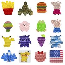 10 Unidades Pop It Fidget Toy Pop Bubble Sensorial Variados 10 Unidades Pop It Fidget Toy Pop Bubble Sensorial Variados