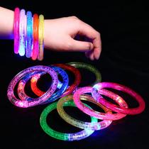 10 Unidades Pulseiras Bracelete De Led Pisca Coloridas Festa