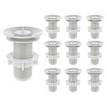 10 Válvula Lavatório Pia Banheiro Lavabo Plástica Branca