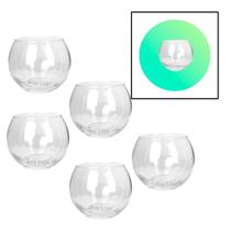 10 vaso Aquário mini 400 ml redondo vidro lembrancinha festa evento comemoração casamento formatura