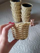 10 vaso vasinho cachepô para flores plantas cacto suculenta fibra sintética pequeno 9,5 cm x 7 cm