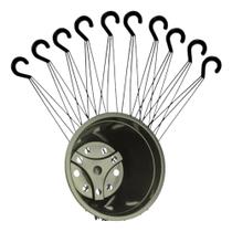 10 Vasos Cuia Preta Diâmetro 21 Cm 2 L Com Haste Alça