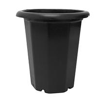 10 Vasos plastico para plantas e flores Cone alto sextavado Para Orquídeas Cymbidium Preto 2 Litros