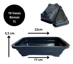 10 Vasos Plásticos Bonsai Para Cactos Plantas Top De Linha 10 Vasos Plásticos Bonsai Para Cactos Plantas Top De Linha