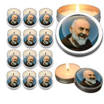 10 Velas Aromaticas Lembrancinhas Anjo da Guarda na Latinha Decoração Casa Capelinha Cantinho de oração Catolica 3 Horas