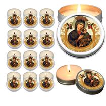 10 Velas Aromaticas Lembrancinhas Nossa Senhora do Perpetuo Socorro na Latinha Decoração Casa Capelinha Cantinho de oraç 10 Velas Aromaticas Lembrancinhas Nossa Senhora do Perpetuo Socorro na Latinha Decoração Casa Capelinha Cantinho de oraç