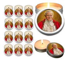 10 Velas Aromaticas Lembrancinhas São João Paulo ll na Latinha Decoração Casa Capelinha Cantinho de oração Catolica 3 Ho 10 Velas Aromaticas Lembrancinhas São João Paulo ll na Latinha Decoração Casa Capelinha Cantinho de oração Catolica 3 Ho