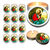 10 Velas Aromaticas Lembrancinhas São Marcos na Latinha Decoração Casa Capelinha Cantinho de oração Catolica 3 Horas de 10 Velas Aromaticas Lembrancinhas São Marcos na Latinha Decoração Casa Capelinha Cantinho de oração Catolica 3 Horas de