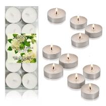 10 Velas Estilo Rechaud Com Suporte Em Alumínio Decoração