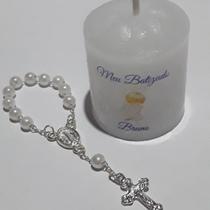 10 VELAS LEMBRANCINHA De BATIZADO MENINO-PERSONALIZADO ( Kit)