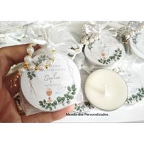 10 velas na latinhas com tercinho dourado lembrança de Primeira Eucaristia 10 velas na latinhas com tercinho dourado lembrança de Primeira Eucaristia