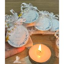 10 velas na latinhas com tercinho lembrancinhas de batizado azul 10 velas na latinhas com tercinho lembrancinhas de batizado azul