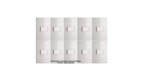 10 x Kit 4x2 Interruptor Simples Lunare Up S411007 Branco Fosco Schneider