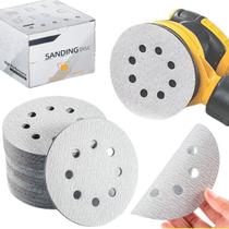 10 X Lixas Disco Anti-Empastamento 5 Polegadas 125mm 8 Furos Pluma Lixadeira Politriz KaQi