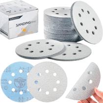 10 X Lixas Disco Anti-Empastamento 7 Polegadas 180mm 8 Furos Grão Lixadeira Politriz KaQi