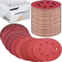 10 X Lixas Disco Grão 5 Polegadas 125mm 8 Furos Lixadeira Politriz KaQi