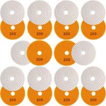 10 X Lixas Discos Grão Liso 4 Pol.100mm Diamantada Granito Mármore KaQi 10 X Lixas Discos Grão Liso 4 Pol.100mm Diamantada Granito Mármore KaQi
