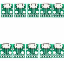 10 X Módulo Adaptador Micro Usb Femea Para Dip
