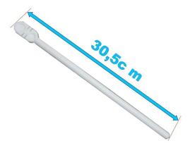 10 X Poleiro Tipo Italiano Branco Peq 30,5 Cm - Animalplast