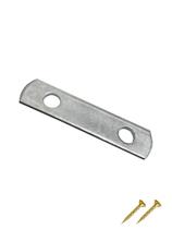 10 X Suporte Chapa União Reta Junção De Aço 50mm Zincada