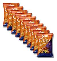 10 Xtr Chips Batata Doce Snack 45g Crocante Fritura A Seco