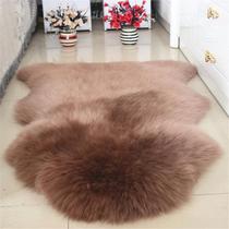100*75cm impressionante marrom eco pelt tapete com imitação de lã shee