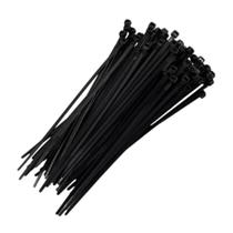 100 Abraçadeira De Nylon Organizador de Fios Preto 100 Abraçadeira De Nylon Organizador de Fios Preto