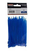 100 Abraçadeiras Nylon Cinta Plástica 2,5x100mm na cor azul