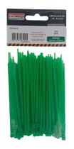 100 Abraçadeiras Nylon Cinta Plástica Verde 2,5x100mm