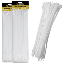 100 Abraçadeiras Nylon Lacre Tairape 50cm Fita Hellerman 7 x 500mm Branco