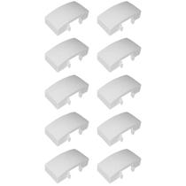 100 Acopladores De Canaletas Branco Em Pvc 20x12mm Pial