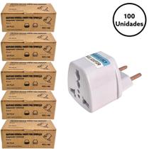 100 Adaptador Tomada Universal Padrão Europeu Uk Para Brasil