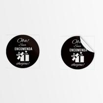 100 Adesivo lacre sacola Sua encomenda chegou Variações