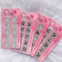 100 Adesivos unha 3d atacado com strass Paty Adesivos