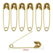 100 Alfinete Segurança Dourado 27mm Costura Artesanato Joias