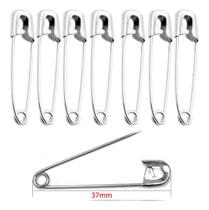 100 Alfinetes Segurança Prata 37mm Costura Artesanato Joias 100 Alfinetes Segurança Prata 37mm Costura Artesanato Joias