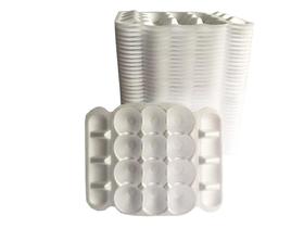 100 Bandeja De Isopor Para 12 Ovos 24X20Cm Branca (100Und) 100 Bandeja De Isopor Para 12 Ovos 24X20Cm Branca (100Und)