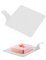 100 Base Acrílica Quadrada Branca Entremet Minimalista Clear