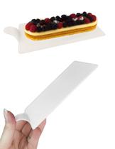 100 Base Acrílica Retangular Branca Entremet Tom Claro Clear