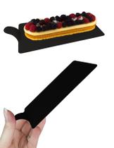 100 Bases Acrílica Retangular Preta Entremet Maior Doce Fino 100 Bases Acrílica Retangular Preta Entremet Maior Doce Fino