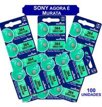 100 Baterias Sony 364 Sr621sw Ag1 Sr621 Original Relógio